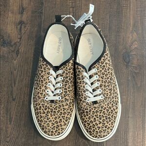 Old Navy Leopard Print Kids Sneakers